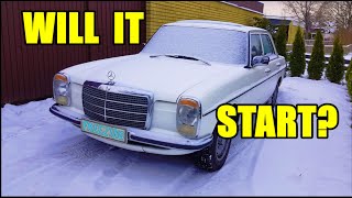 #37 Mercedes 200 W115 1975 Cold Start. Will it start?