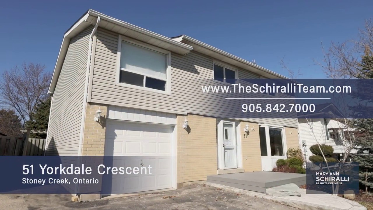 SOLD! 51 Yorkdale Crescent, Stoney Creek YouTube