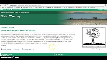 How to use SIRS Issues Researcher