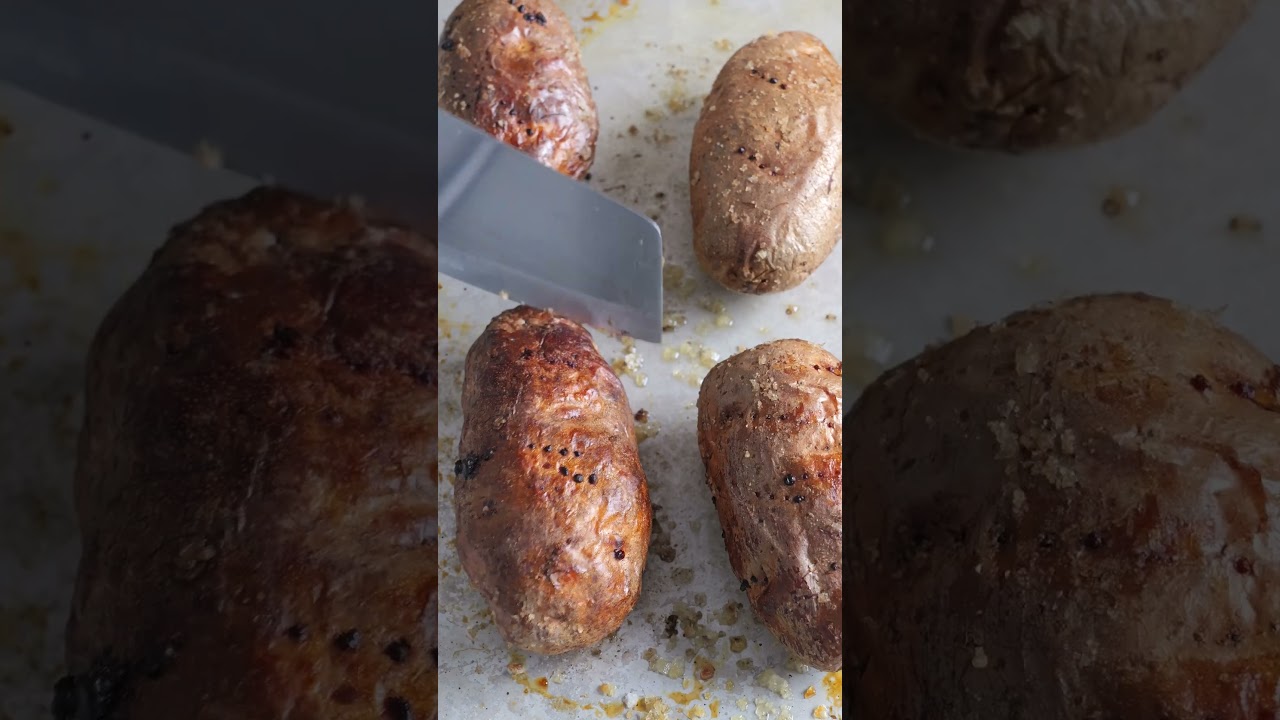 Garlic butter jacket potatoes