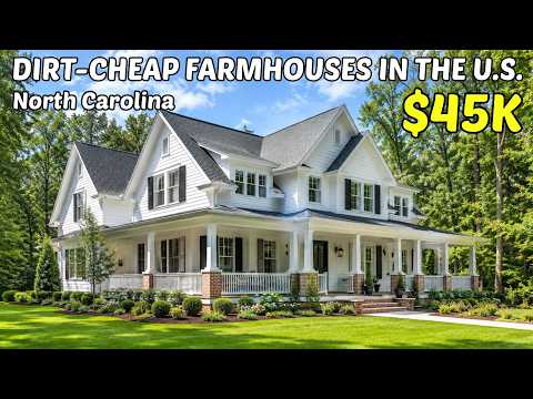 10 Ultra Cheap Farmhouses With Land in North Carolina 🏡Real Estate Goldmines! 💰