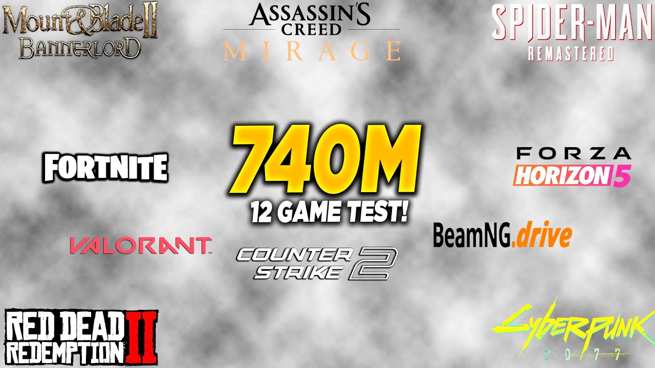Md Radeon 740m Ryzen 5 8500G + AMD Radeon 740M - 12 Game Test - YouTube