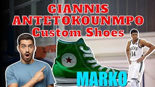Surprising Giannis Antetokounmpo w\/ Custom Shoes by MARKO - [REACTION]