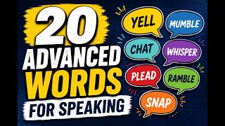 20 Advanced English Words For Speaking