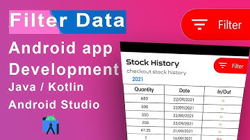 Filter Data | Filter Data in Android App | Filter data in Java / Kotlin in application | Rappid