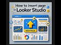 "How to Add a New Page in Looker Studio (Google Data Studio)"