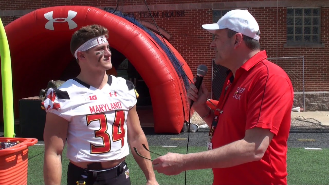 Maryland Football Jake Funk After 2018 Spring Game