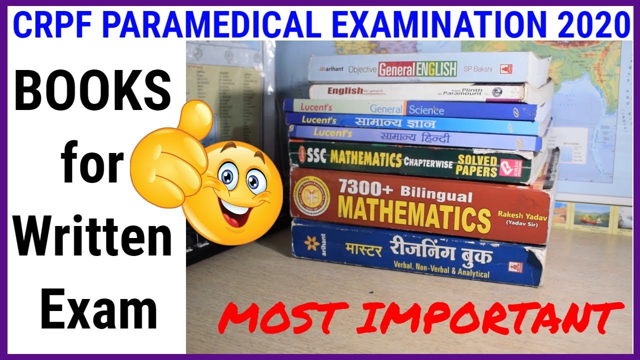 Best BOOKS for CRPF PARAMEDICAL STAFF EXAM 2020 | WRITTEN EXAM PREPARATION BOOKS | Crpf admit card