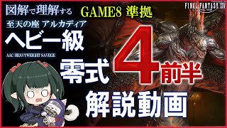 【FF14】ほぼイディル式 アルカディア:ヘビー級 零式 4層前半 攻略解説 M12S Part1 Guide 【ぬけまる】
