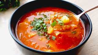 Простой и вкусный рецепт супа с фасолью! 😋 Одной тарелки всегда мало!