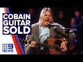 Australian businessman buys kurt cobain guitar for 9m  nine news australia