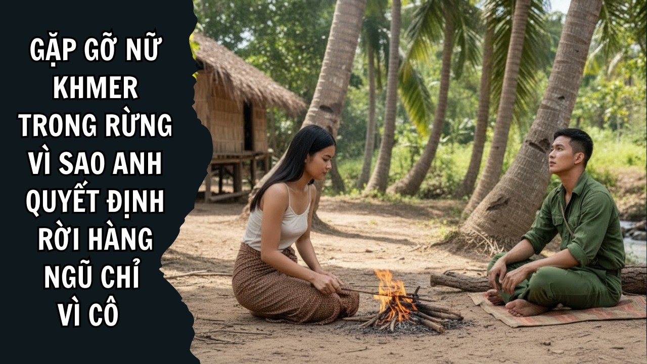 Gặp Gỡ Nữ Khmer Trong Rừng   Vì Sao Anh Quyết Định Rời Hàng Ngũ Chỉ Vì Cô  #chiếntrườngk