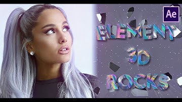 element 3d rocks | after effects tutorial
