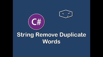 string remove duplicate words in c#
