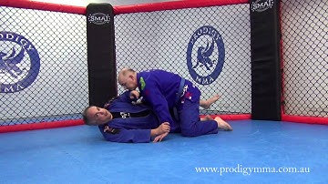 From half guard underneath   reverse figure four