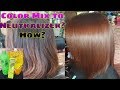 How to Mix Color In Rebond Neutralizer? // Rebond with color