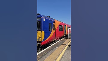 455750 and 455857 2F31 1250 London Waterloo to Woking at Clapham Junction 29th April 2025