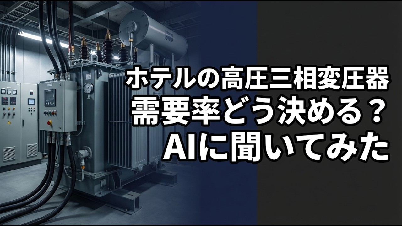 【変圧器】ホテルの高圧三相変圧器 需要率 マクロとミクロの補正因子