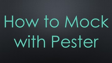 How to Mock with Pester