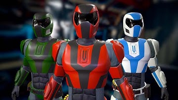 Futuristic Trooper - game ready character presentation.