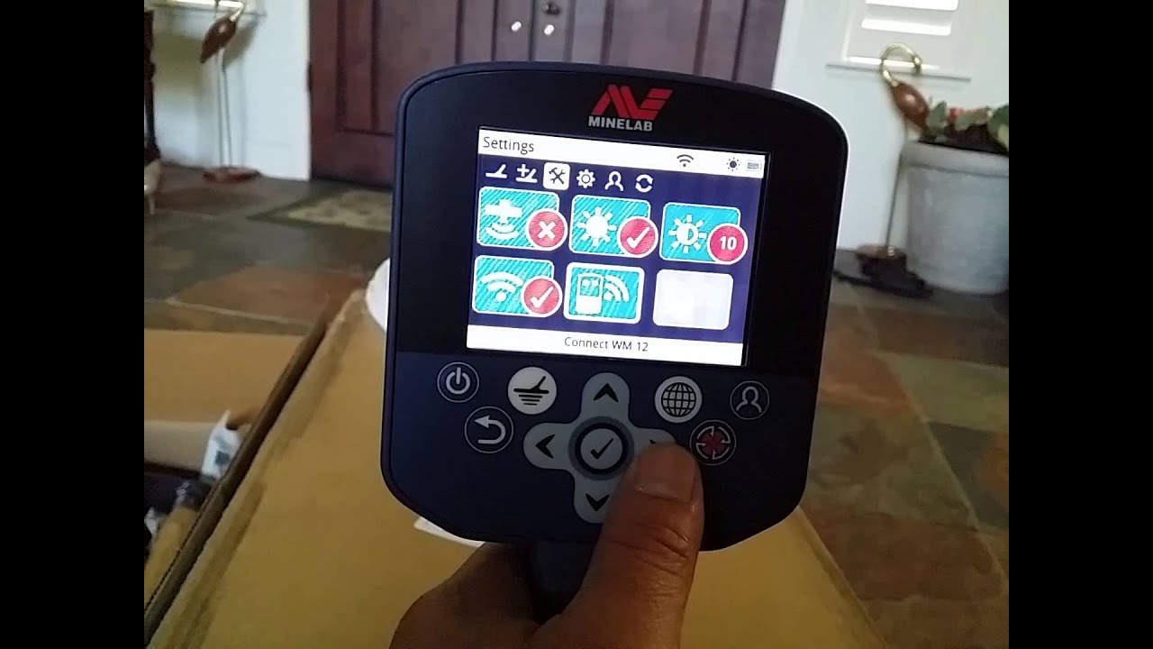 Minelab GPZ 7000 Power On and Menu