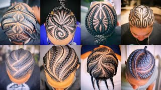100 New Stylish and Unique Men Cornrow Hairstyles Ideas | Braiding Cornrow Hairstyles for Black Men