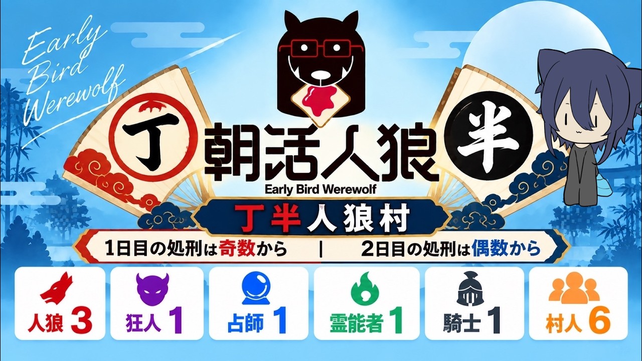 【朝活人狼】分からないけど皆様左の出口から出られます【VTuber】