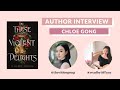 an author interview with chloe gong (these violent delights) & international giveaway 🌹🗡