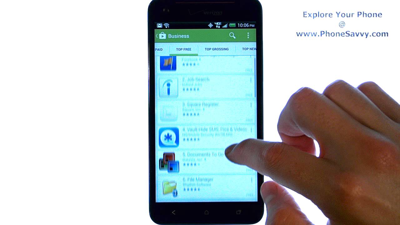 HTC Droid DNA -- How Do I Download New Apps