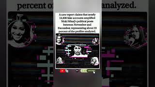 📊📱 Report: 18,800+ Fake Accounts Amplified Nicki Minaj's Political Posts.#shorts