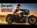 Crimson Dust Outlaw Queen Rides Dark Western Rock Anthem Biker Cowgirl