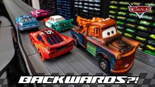 I Raced Pixar Cars' FASTEST Backwards Racers! MATER APPROVED