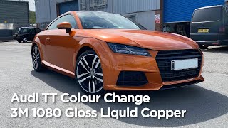 Audi TT - Full 3M™ 1080 Gloss Liquid Copper Wrap with 2080 Gloss Black Detailing