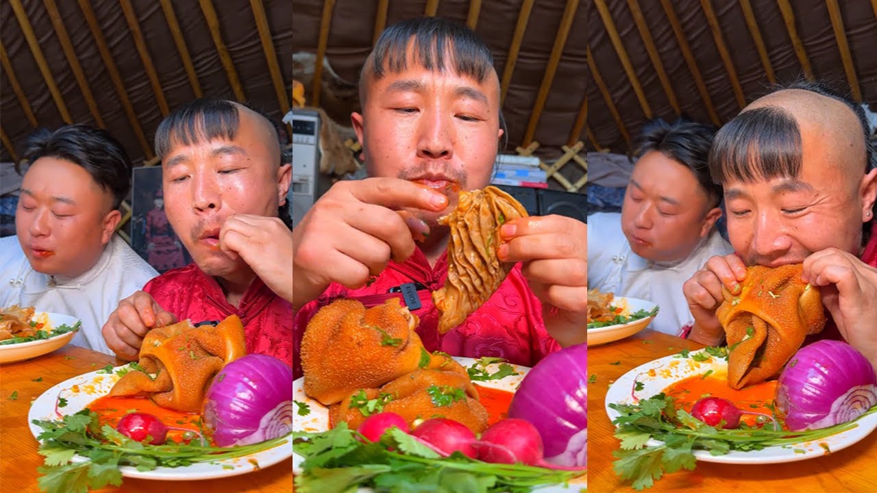 Isn't it nice to eat meat with my brothers?#food#delicious