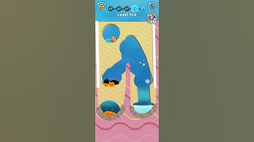 save the fish Level 154 - mobile game/fishdom ( android ios )#shorts