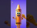 Five Little Crayons Jumping on the Bed #shorts #viral #explore #ytshorts