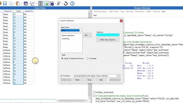 R-Instat: Data Entry 2 - Checking and Correcting Data