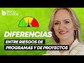 Riesgos de programas y proyectos: sus diferencias (2021)