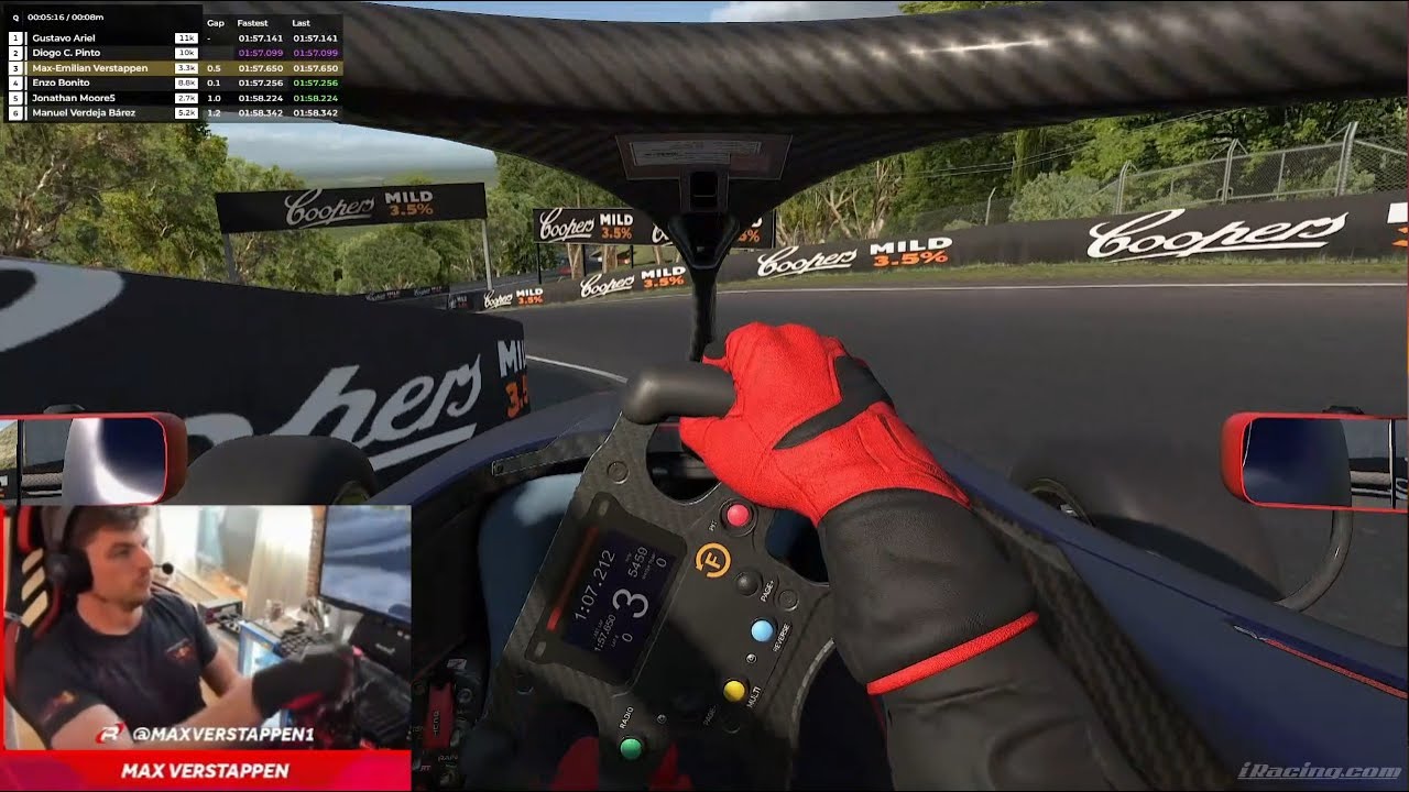 Невероятный круг Макса Ферстаппена в Батерсте — iRacing