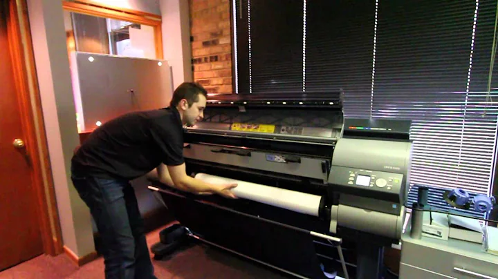 Loading Roll Paper & Cut Sheets into a Canon IPF8300