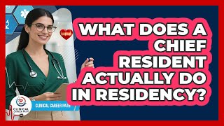 What Does A Chief Resident Actually Do In Residency? - Clinical Career Path