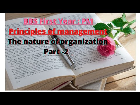 THE NATURE OF ORGANIZATION PART 2