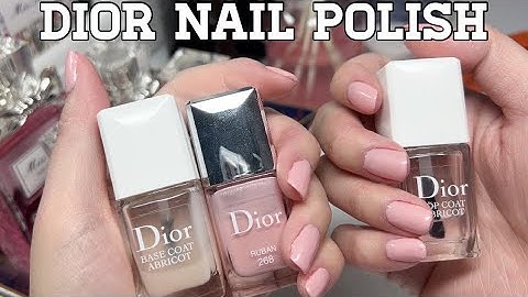 Dior Nail Polish Review - Abricot Base & Top Coat, Dior Nail Polish, Nail  Serum Huile, Hermes Filer - YouTube