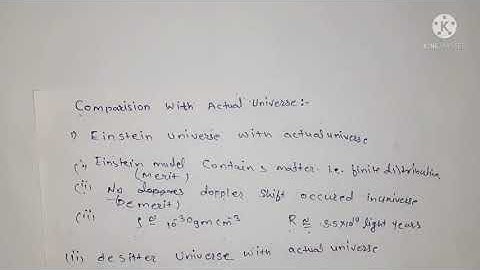 Lecture 15  Comparison with actual Universe  ( Relativistic  Cosmology)