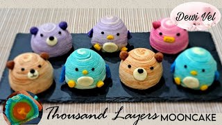 CUTEST THOUSAND LAYERS MOONCAKE / KUE BULAN RIBUAN LAPIS YANG UNIK & CUTE BANGET