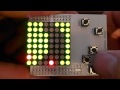 Race Car Game on a 8x8 led Matrix using Firewing and Arduino Shield