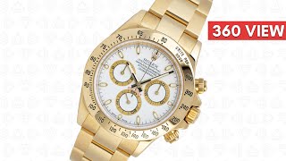 Rolex Daytona 18Ct Yellow D White Dial 116528 Watch - Time4Diamonds