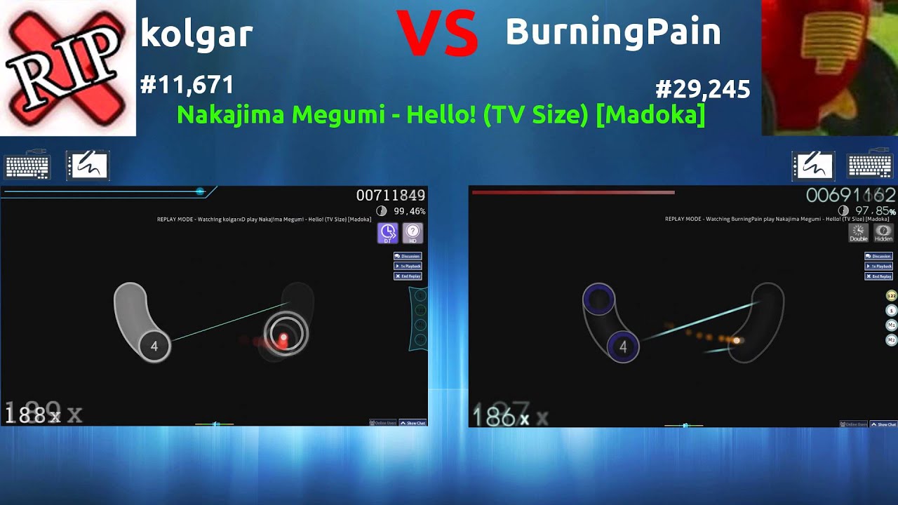 kolgar vs BurningPain - Nakajima Megumi - Hello! (TV Size)