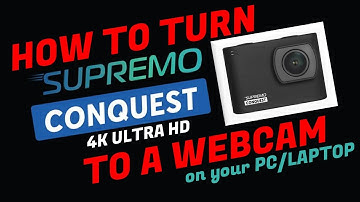 HOW TO TURN SUPREMO CONQUEST 4K ULTRA HD TO A WEBCAM