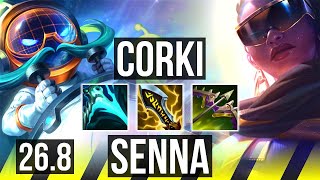 CORKI &amp; Soraka vs SENNA &amp; Xerath (ADC) | Good KDA: 20/1/9 | NA Master | 26.8